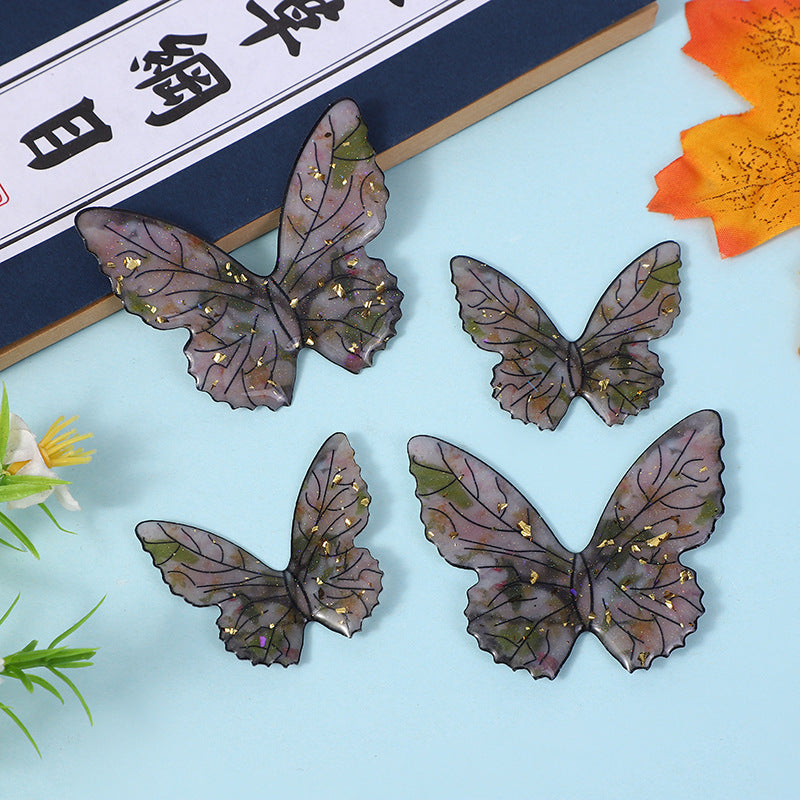 Wholesale  10pcs Shaped Butterfly Epoxy DIY Handmade Jewelry Accessories Earrings